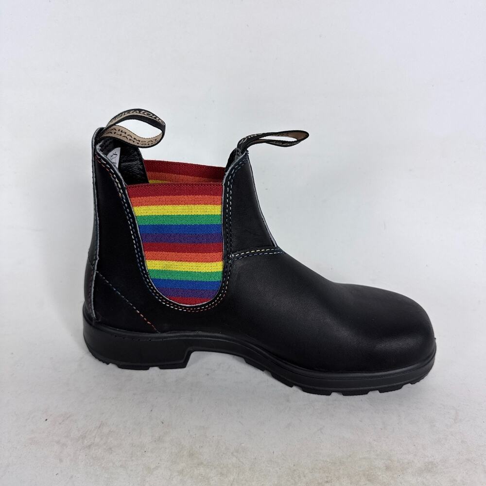 Blundstone Original 2105 Chelsea Boots Women's 7.5 Black Rainbow Elastic Slip-On - Picture 3 of 10